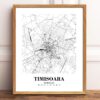 Eleville Unframed Timisoara Romania City View Abstract Road Modern Map Art Print Poster Wall Office Home Decor Minimalist Line Art Hometown wgn514 - Image 2