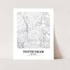 Eleville Unframed Tottenham England City View Abstract Road Modern Map Art Print Poster Wall Office Home Decor Minimalist Line Art Hometown wgn520 - Image 3