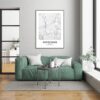 Eleville Unframed Tottenham England City View Abstract Road Modern Map Art Print Poster Wall Office Home Decor Minimalist Line Art Hometown wgn520 - Image 7