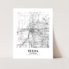 Eleville Unframed Tulsa Oklahoma City View Abstract Road Modern Map Art Print Poster Wall Office Home Decor Minimalist Line Art Hometown wgn522 - Image 3