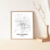 Eleville Unframed Tuscaloosa Alabama City View Abstract Road Modern Map Art Print Poster Wall Office Home Decor Minimalist Line Art Hometown wgn523 - Image 5