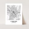 Eleville Unframed Utrecht Netherlands City View Abstract Road Modern Map Art Print Poster Wall Office Home Decor Minimalist Line Art Hometown wgn524 - Image 3