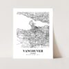 Eleville Unframed Vancouver Canada City View Abstract Road Modern Map Art Print Poster Wall Office Home Decor Minimalist Line Art Hometown wgn527 - Image 3