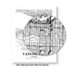 Eleville Unframed Vancouver Canada City View Abstract Road Modern Map Art Print Poster Wall Office Home Decor Minimalist Line Art Hometown wgn527 - Image 8