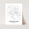 Eleville Unframed Vatican City Vatican City City View Abstract Road Modern Map Art Print Poster Wall Office Home Decor Minimalist Line Art Hometown wgn528 - Image 3