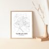 Eleville Unframed Vatican City Vatican City City View Abstract Road Modern Map Art Print Poster Wall Office Home Decor Minimalist Line Art Hometown wgn528 - Image 5