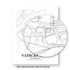 Eleville Unframed Vatican City Vatican City City View Abstract Road Modern Map Art Print Poster Wall Office Home Decor Minimalist Line Art Hometown wgn528 - Image 8