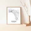 Eleville Unframed Ventura California City View Abstract Road Modern Map Art Print Poster Wall Office Home Decor Minimalist Line Art Hometown wgn530 - Image 5