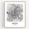 Eleville Unframed Vienna Austria City View Abstract Road Modern Map Art Print Poster Wall Office Home Decor Minimalist Line Art Hometown wgn532 - Image 4