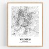 Eleville Unframed Vilnius Lithuania City View Abstract Road Modern Map Art Print Poster Wall Office Home Decor Minimalist Line Art Hometown wgn533 - Image 4