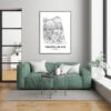 Eleville Unframed Virginia Beach Virginia City View Abstract Road Modern Map Art Print Poster Wall Office Home Decor Minimalist Line Art Hometown wgn534 - Image 7