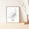 Eleville Unframed Waco Texas City View Abstract Road Modern Map Art Print Poster Wall Office Home Decor Minimalist Line Art Hometown wgn535 - Image 5