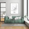 Eleville Unframed Waco Texas City View Abstract Road Modern Map Art Print Poster Wall Office Home Decor Minimalist Line Art Hometown wgn535 - Image 7