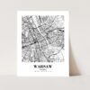 Eleville Unframed Warsaw Poland City View Abstract Road Modern Map Art Print Poster Wall Office Home Decor Minimalist Line Art Hometown wgn536 - Image 3