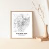 Eleville Unframed Wilmington North Carolina City View Abstract Road Modern Map Art Print Poster Wall Office Home Decor Minimalist Line Art Hometown wgn540 - Image 5