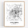 Eleville Unframed Columbia Missouri City View Abstract Road Modern Map Art Print Poster Wall Office Home Decor Minimalist Line Art Hometown wgn548 - Image 4