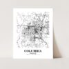 Eleville Unframed Columbia Missouri City View Abstract Road Modern Map Art Print Poster Wall Office Home Decor Minimalist Line Art Hometown wgn548 - Image 3
