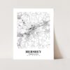 Eleville Unframed Hershey Pennsylvania City View Abstract Road Modern Map Art Print Poster Wall Office Home Decor Minimalist Line Art Hometown wgn549 - Image 3