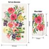 Eleville Fashion Kitchen Towels Fashion Set of 4 Dish Towel Set Daughter Mother Family Inspirational Quotes Saying Words Wisdom Wedding Housewarming KTN001 - Image 6