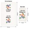Eleville Fashion Kitchen Towels Set of 4 Fashion Fruit Vegetable Strawberry Avocado Pear Watermelon Love Humor Wedding Housewarming KTN002 - Image 6