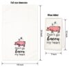 Eleville Fashion Kitchen Towels Set of 4 Fashion Cake Bacon Banana Funny Quotes Saying Words Wisdom Humor Wedding Housewarming KTN003 - Image 6