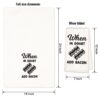 Eleville Fashion Kitchen Towels Set of 6 Fashion Bacon Kale Mug Cheese Grater Funny Quotes Saying Wisdom Humor Wedding Housewarming KTN004 - Image 6
