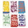 Eleville Fashion Kitchen Towels Set of 6 Fashion Pineapple Grape Carrot Beet Strawberry Funny Quotes Saying Words Wisdom Humor Wedding Housewarming KTN005 - Image 3