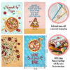 Eleville Fashion Kitchen Towels Set of 4 Pizza Theme Stylish Dish Towels Set Kitchen Hand Towels Decorative Dish Towels Housewarming Holiday for Mom and Friends KTN006 - Image 3