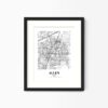 Eleville Unframed Allen Texas City View Abstract Modern Map Art Print Poster Wall Office Home Decor Line Art wgn561 - Image 4