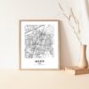 Eleville Unframed Allen Texas City View Abstract Modern Map Art Print Poster Wall Office Home Decor Line Art wgn561 - Image 5