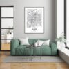 Eleville Unframed Allen Texas City View Abstract Modern Map Art Print Poster Wall Office Home Decor Line Art wgn561 - Image 7