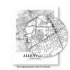Eleville Unframed Allentown Pennsylvania City View Abstract Modern Map Art Print Poster Wall Office Home Decor Line Art wgn562 - Image 8