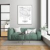 Eleville Unframed Antioch California City View Abstract Modern Map Art Print Poster Wall Office Home Decor Line Art wgn564 - Image 7
