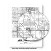 Eleville Unframed Arlington Texas City View Abstract Modern Map Art Print Poster Wall Office Home Decor Line Art wgn565 - Image 8