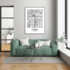 Eleville Unframed Aurora Colorado City View Abstract Modern Map Art Print Poster Wall Office Home Decor Line Art wgn567 - Image 7