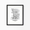 Eleville Unframed Berkeley California City View Abstract Modern Map Art Print Poster Wall Office Home Decor Line Art wgn572 - Image 4