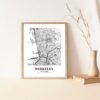 Eleville Unframed Berkeley California City View Abstract Modern Map Art Print Poster Wall Office Home Decor Line Art wgn572 - Image 5