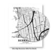 Eleville Unframed Berkeley California City View Abstract Modern Map Art Print Poster Wall Office Home Decor Line Art wgn572 - Image 8