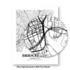 Eleville Unframed Bridgeport Connecticut City View Abstract Modern Map Art Print Poster Wall Office Home Decor Line Art wgn574 - Image 8