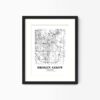 Eleville Unframed Broken Arrow Oklahoma City View Abstract Modern Map Art Print Poster Wall Office Home Decor Line Art wgn576 - Image 4