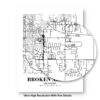 Eleville Unframed Broken Arrow Oklahoma City View Abstract Modern Map Art Print Poster Wall Office Home Decor Line Art wgn576 - Image 8