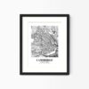 Eleville Unframed Cambridge Massachusetts City View Abstract Modern Map Art Print Poster Wall Office Home Decor Line Art wgn579 - Image 4