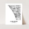 Eleville Unframed Carlsbad California City View Abstract Modern Map Art Print Poster Wall Office Home Decor Line Art wgn581 - Image 3