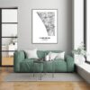 Eleville Unframed Carlsbad California City View Abstract Modern Map Art Print Poster Wall Office Home Decor Line Art wgn581 - Image 7