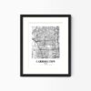 Eleville Unframed Carrollton Texas City View Abstract Modern Map Art Print Poster Wall Office Home Decor Line Art wgn582 - Image 4