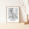Eleville Unframed Centennial Colorado City View Abstract Modern Map Art Print Poster Wall Office Home Decor Line Art wgn585 - Image 5