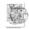 Eleville Unframed Centennial Colorado City View Abstract Modern Map Art Print Poster Wall Office Home Decor Line Art wgn585 - Image 8