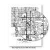 Eleville Unframed Chandler Arizona City View Abstract Modern Map Art Print Poster Wall Office Home Decor Line Art wgn586 - Image 8