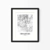 Eleville Unframed Chesapeake Virginia City View Abstract Modern Map Art Print Poster Wall Office Home Decor Line Art wgn587 - Image 4