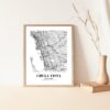 Eleville Unframed Chula Vista California City View Abstract Modern Map Art Print Poster Wall Office Home Decor Line Art wgn588 - Image 5